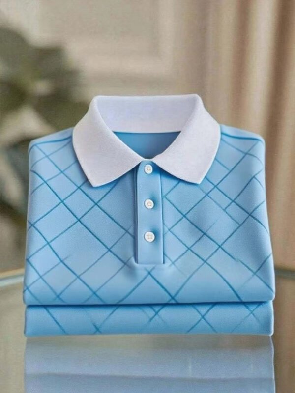 2025-08-02-220418-758-AI-202508.jpg Men's Business Casual Button Short Sleeve Polo Shirt