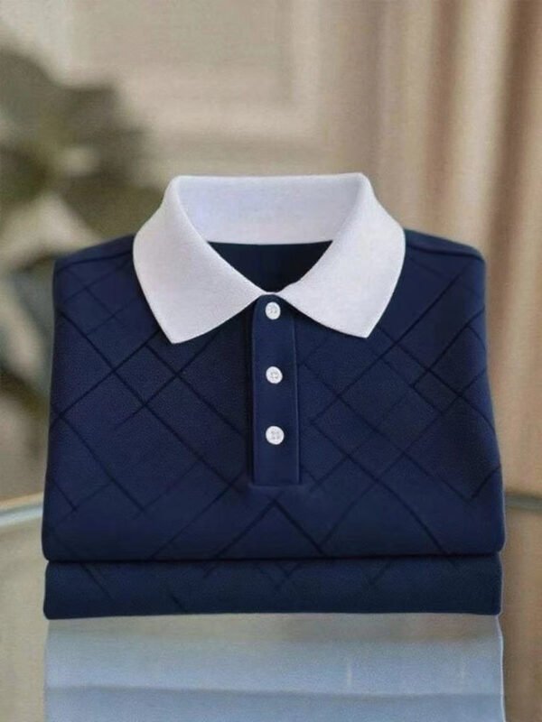 2025-08-02-220423-165-AI-202508.jpg Men's Business Casual Button Short Sleeve Polo Shirt