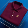 20250802153112.png Men's Business Casual Button Short Sleeve Polo Shirt