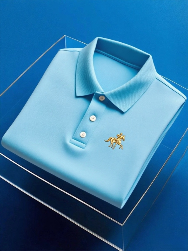 20250802153119.png Men's Business Casual Button Short Sleeve Polo Shirt