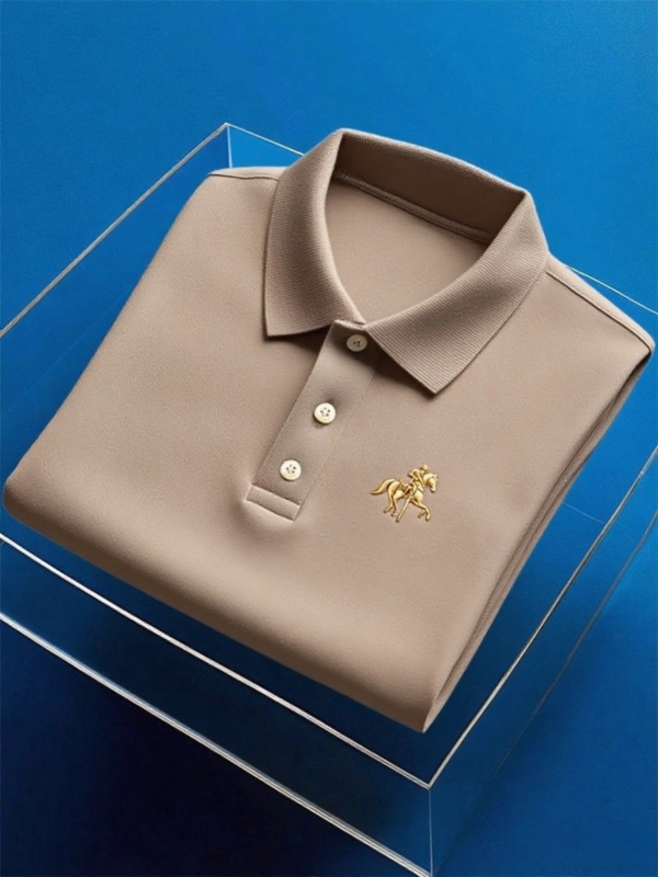 20250802153130.png Men's Business Casual Button Short Sleeve Polo Shirt