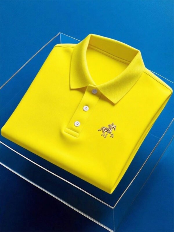 20250802153133-_1.jpg Men's Business Casual Button Short Sleeve Polo Shirt