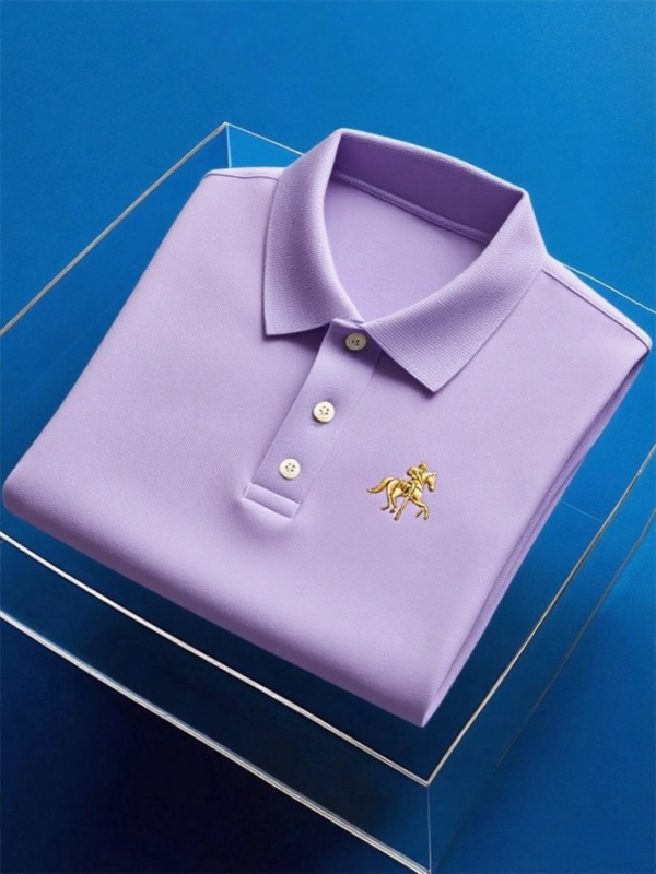 20250802153145.png Men's Business Casual Button Short Sleeve Polo Shirt