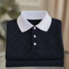 20250802182303.jpg Men's Business Casual Button Short Sleeve Polo Shirt