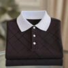 20250802182310.jpg Men's Business Casual Button Short Sleeve Polo Shirt