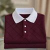 20250802182321.jpg Men's Business Casual Button Short Sleeve Polo Shirt