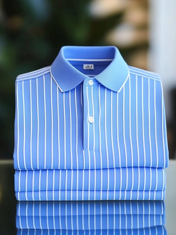 5b3e2a742e4a5d197e3e27b6f5a7761f.jpg Men's Classic Business Button Short Sleeve Polo Shirt