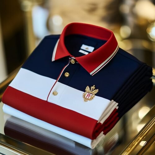 62ad6e043d95ac0e3f0a451a7ded3454ff6e0fac.jpg Men's Business Casual Button Short Sleeve Polo Shirt