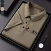 676e031fd2903ea526ecb9e89de6df163307fbff.jpg Men'S Waffle Fabric Casual Short Sleeve POLO Shirt