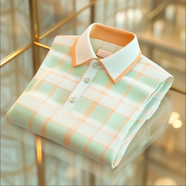 907d566148b646b2de1058fe02e7e91f17989cf9.jpg Men's Business Casual Jacquard Button Short Sleeve Polo Shirt