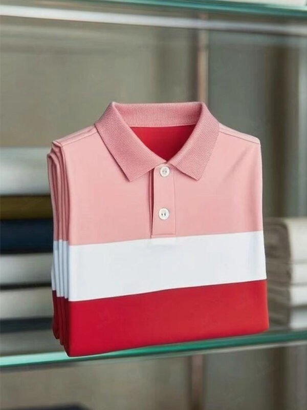 MYY25070903-_3.jpg Men's Classic Business Short Sleeve Polo Shirt