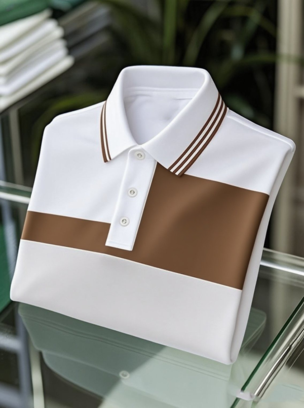 MYY25070907-AI-20250916-0.png Men's Business Casual Button Short Sleeve Polo Shirt