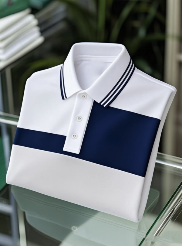 MYY25070907-AI-20250916-2.png Men's Business Casual Button Short Sleeve Polo Shirt