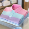 MYY25071403-AI-20250915.png Men's Business Casual Color Block Stripe Button Short Sleeve Polo Shirt