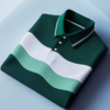 Men's Classic Business Button Short Sleeve Polo Shirt