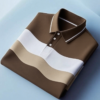 Men's Classic Business Button Short Sleeve Polo Shirt