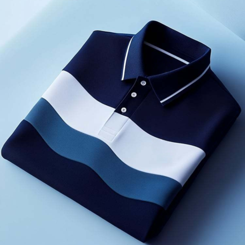 Men's Classic Business Button Short Sleeve Polo Shirt