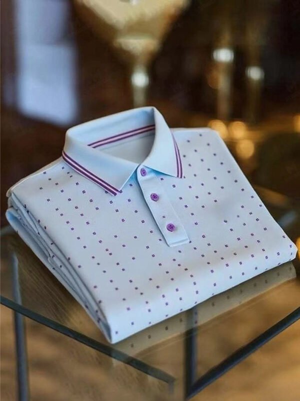 MYY25072206-_3.jpg Men's Classic Business Button Short Sleeve Polo Shirt