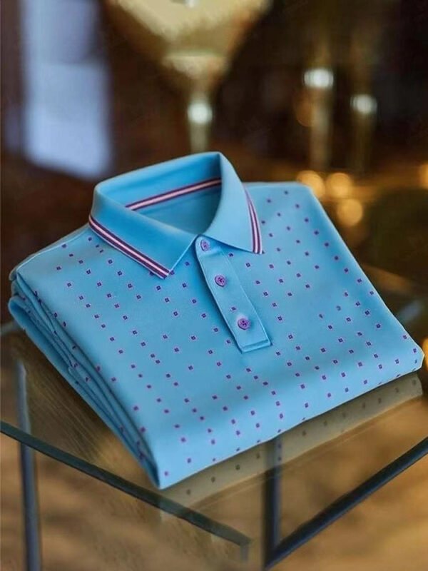 MYY25072206-_5.jpg Men's Classic Business Button Short Sleeve Polo Shirt
