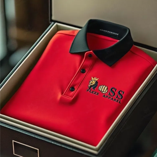 Men's Business Casual Short Sleeve Polo Shirt