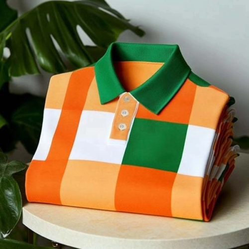 Men's Classic Business Button Short Sleeve Polo Shirt