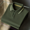 Men's Business Button-Down Short Sleeve Polo Shirt