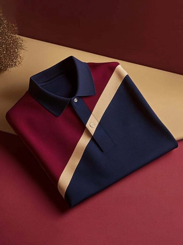 MYY25080901-_2.jpg Men's Classic Business Button Short Sleeve Polo Shirt