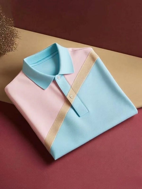 MYY25080901-_7.jpg Men's Classic Business Button Short Sleeve Polo Shirt