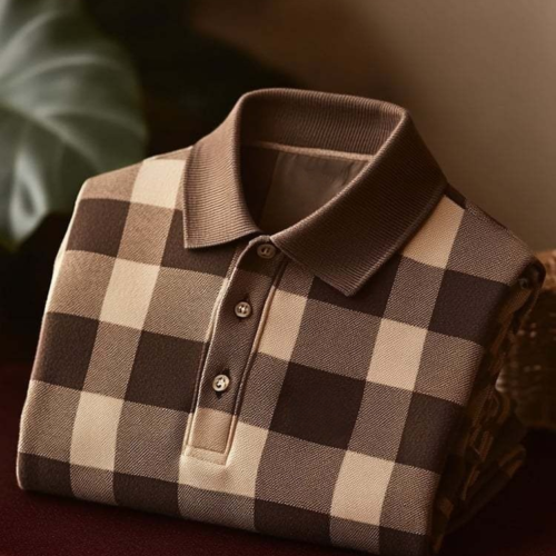 Men's Classic Business Button Short Sleeve Polo Shirt