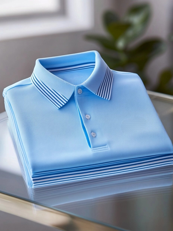 MYY25090130-AI-20250917.png Men's Business Casual Button Short Sleeve Polo Shirt
