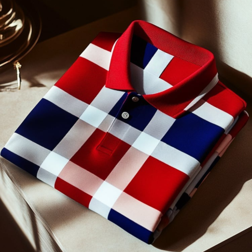 Men's Classic Business Button Short Sleeve Polo Shirt