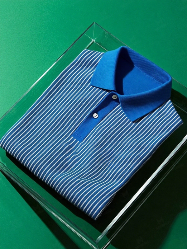 YY25061001-_5_-_1.png Men's Business Casual Striped Button Short Sleeve Polo Shirt