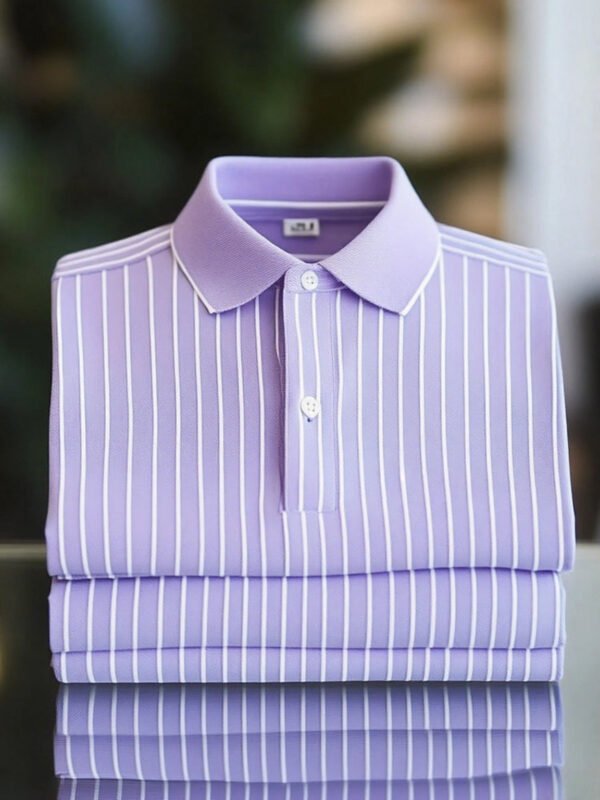 YY25062504.jpg Men's Classic Business Button Short Sleeve Polo Shirt
