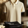 YY25070402-_3.png Men's Striped Business Lapel Short Sleeve Polo Shirt