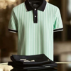 YY25070402-_4.png Men's Striped Business Lapel Short Sleeve Polo Shirt