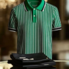 YY25070402-_5.png Men's Striped Business Lapel Short Sleeve Polo Shirt