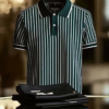 YY25070402-_6.png Men's Striped Business Lapel Short Sleeve Polo Shirt