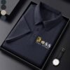 bc86e9e046d8e44eb1e4bdf2ce73d1979628f971.jpg Men'S Waffle Fabric Casual Short Sleeve POLO Shirt