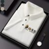 f940d1a1cd50bf5cdd1f9d98eae9f90aa2eb2cd9.jpg Men'S Waffle Fabric Casual Short Sleeve POLO Shirt